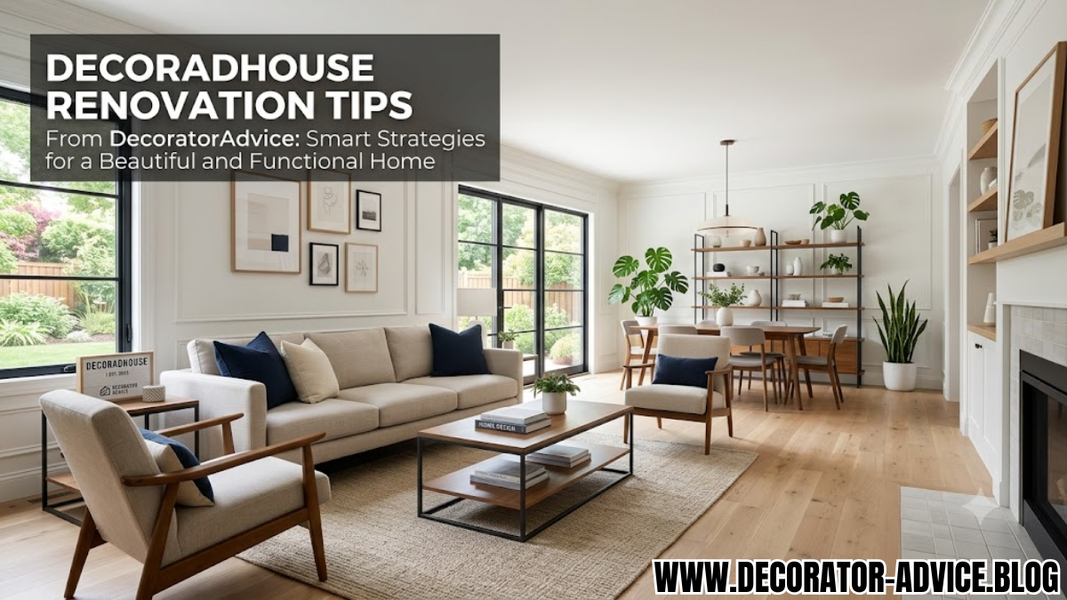 Decoradhouse Renovation Tips From DecoratorAdvice: Smart Strategies for a Beautiful and Functional Home