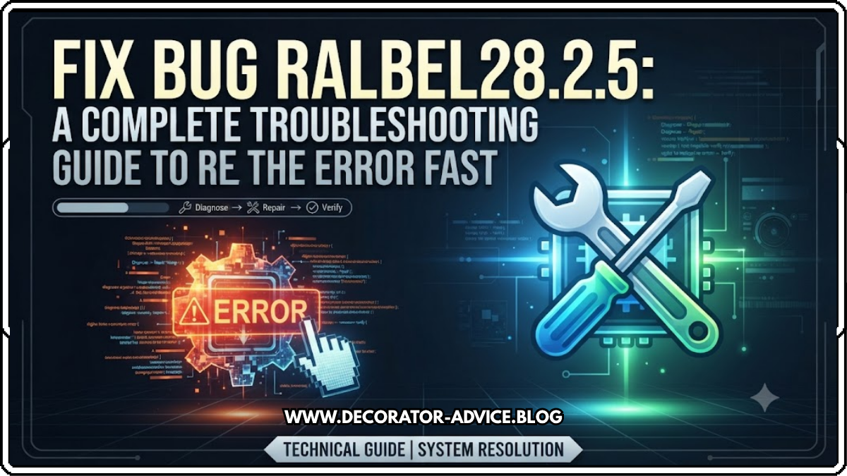 Fix Bug Ralbel28.2.5: A Complete Troubleshooting Guide to Resolve the Error Fast