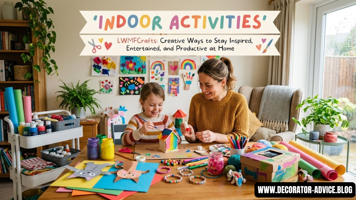 Indoor Activities LWMFCrafts: Creative Ways to Stay Inspired, Entertained, and Productive at Home